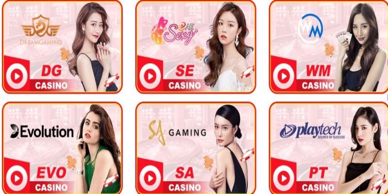 Top 4 sảnh casino chất lượng và uy tín hợp tác với J88